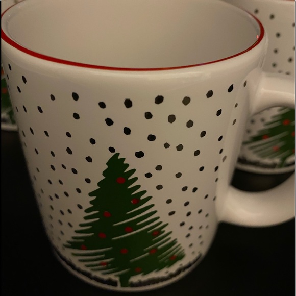 🦩SOLD🦩 Waechtersbach Winter Tree Mugs, Set of 4 - Picture 2 of 7